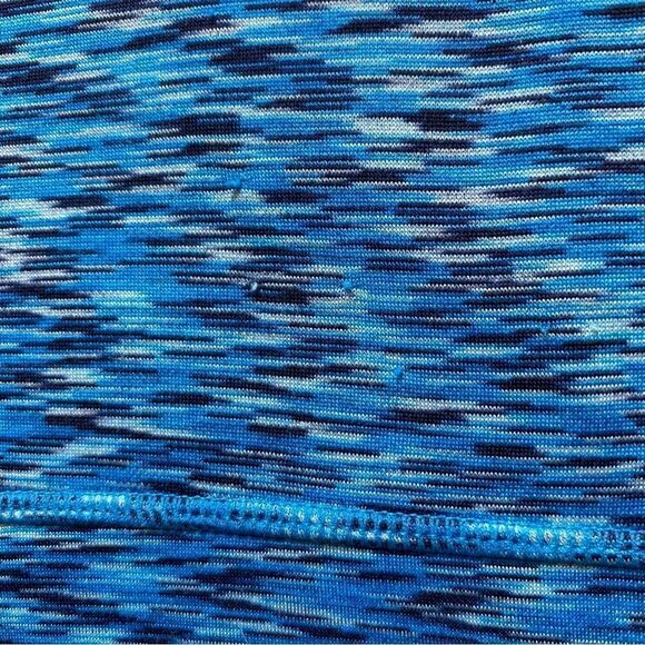 Athleta Blue Space Dye Tranquility Cowl Neck Pullover Size Small - Picture 8 of 12